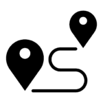 8155777 running sport route track map icon
